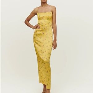 Reformation Silk Frankie Dress